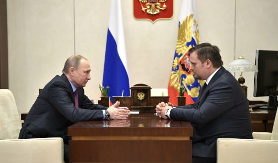 Встреча Владимира Путина с Андреем Никитиным (2017 год) Встреча Владимира Путина с Андреем Никитиным (2017 год)