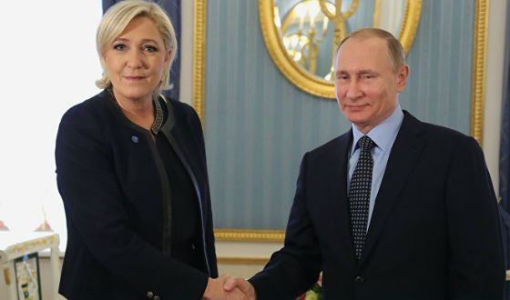 Встреча Марин Ле Пен и Владимира Путина Встреча Марин Ле Пен и Владимира Путина
