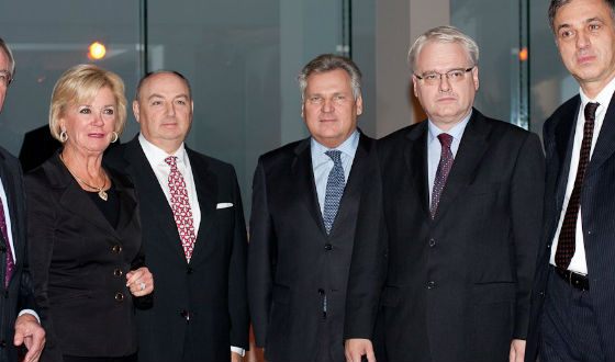 Вячеслав Кантор с главами Хорватии, Черногории, экс-главой Польши Вячеслав Кантор с главами Хорватии, Черногории, экс-главой Польши