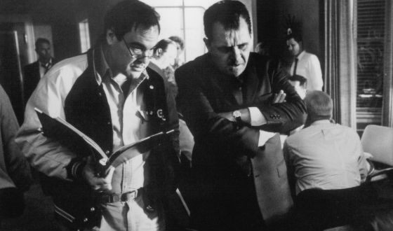 Оливер Стоун и Энтони Хопкинс, 1996 год Оливер Стоун и Энтони Хопкинс, 1996 год