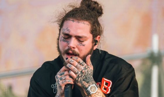 Прославившись, Post Malone сделал тату на лице Прославившись, Post Malone сделал тату на лице