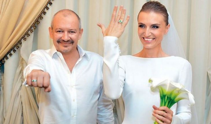 Дмитрий Марьянов и Ксения Бик на свадьбе