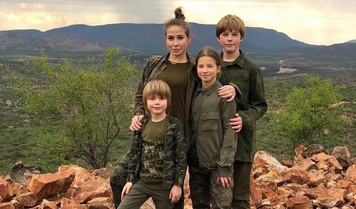 Зимние каникулы Барановская с детьми провела в Намибии