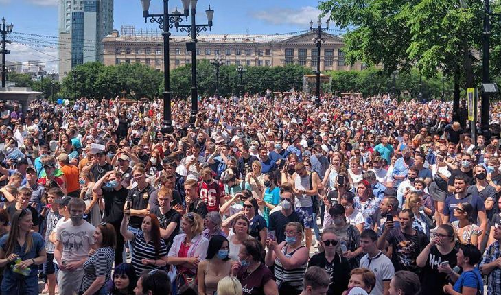 Митинг в поддержку Фургала в Хабаровске Митинг в поддержку Фургала в Хабаровске