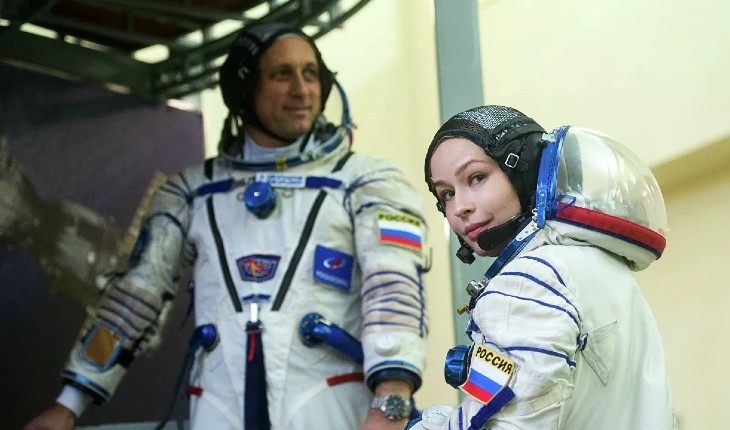 Юлия Пересильд готовится к полету