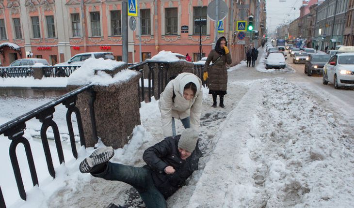 Гололед в Санкт-Петербурге