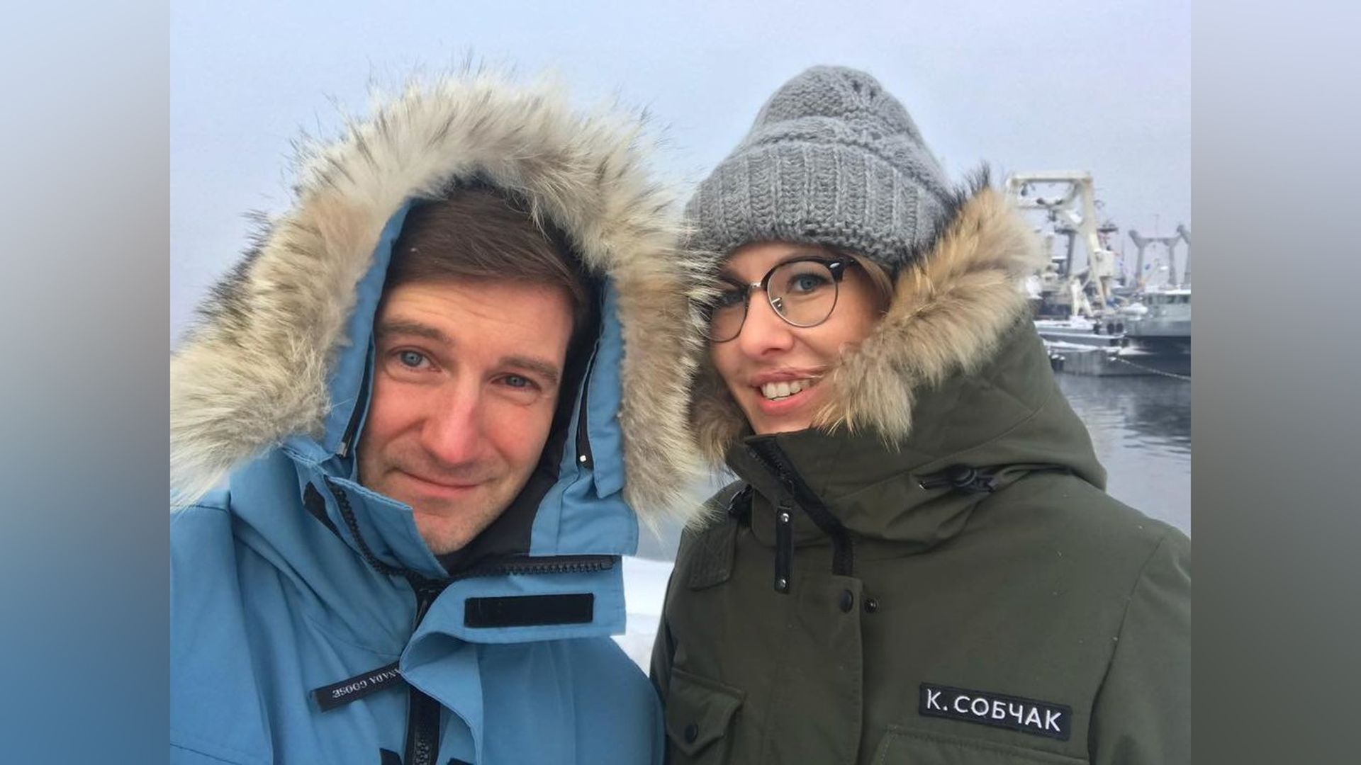Антон Красовский и Ксения Собчак