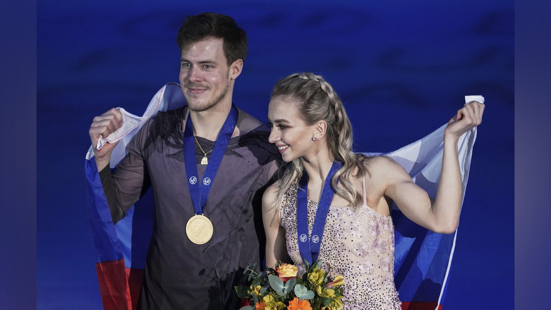 Виктория Синицина и Никита Кацалапов на чемпионате Европы-2020