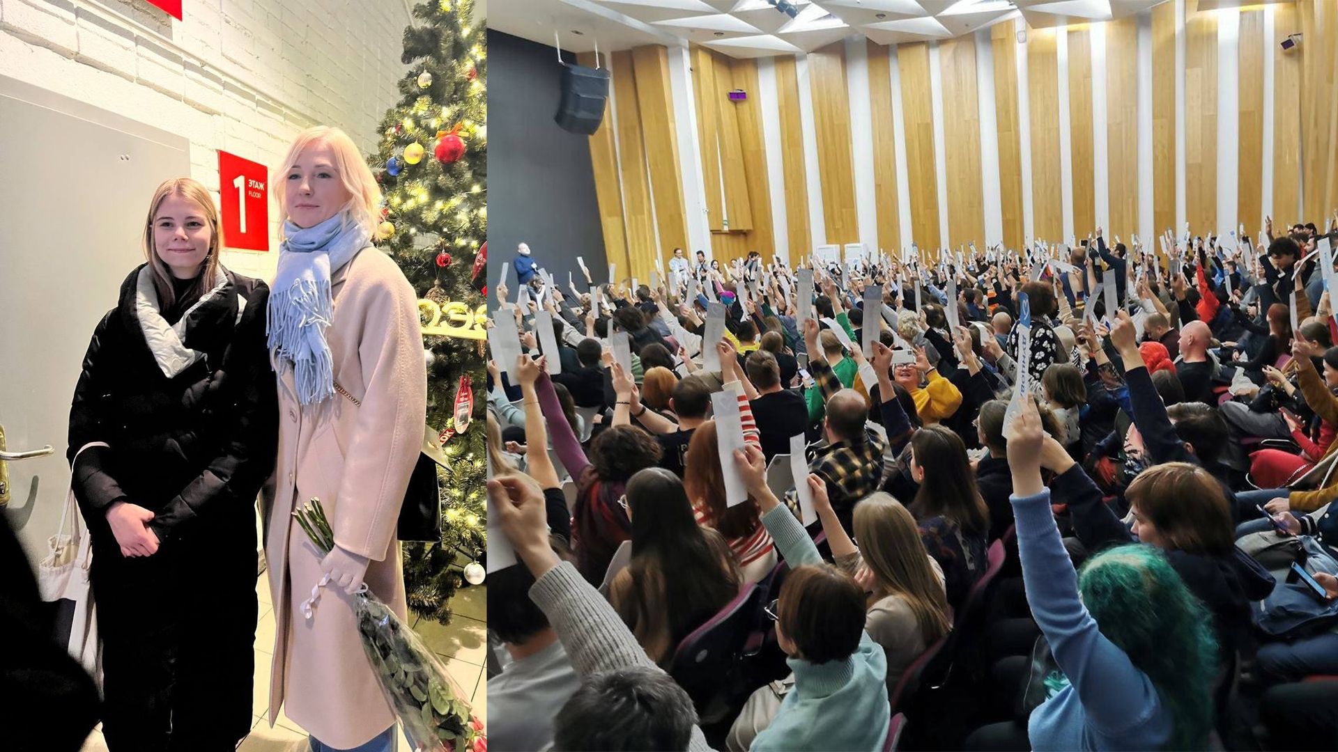 Екатерина Дунцова на собрании инициативной группы