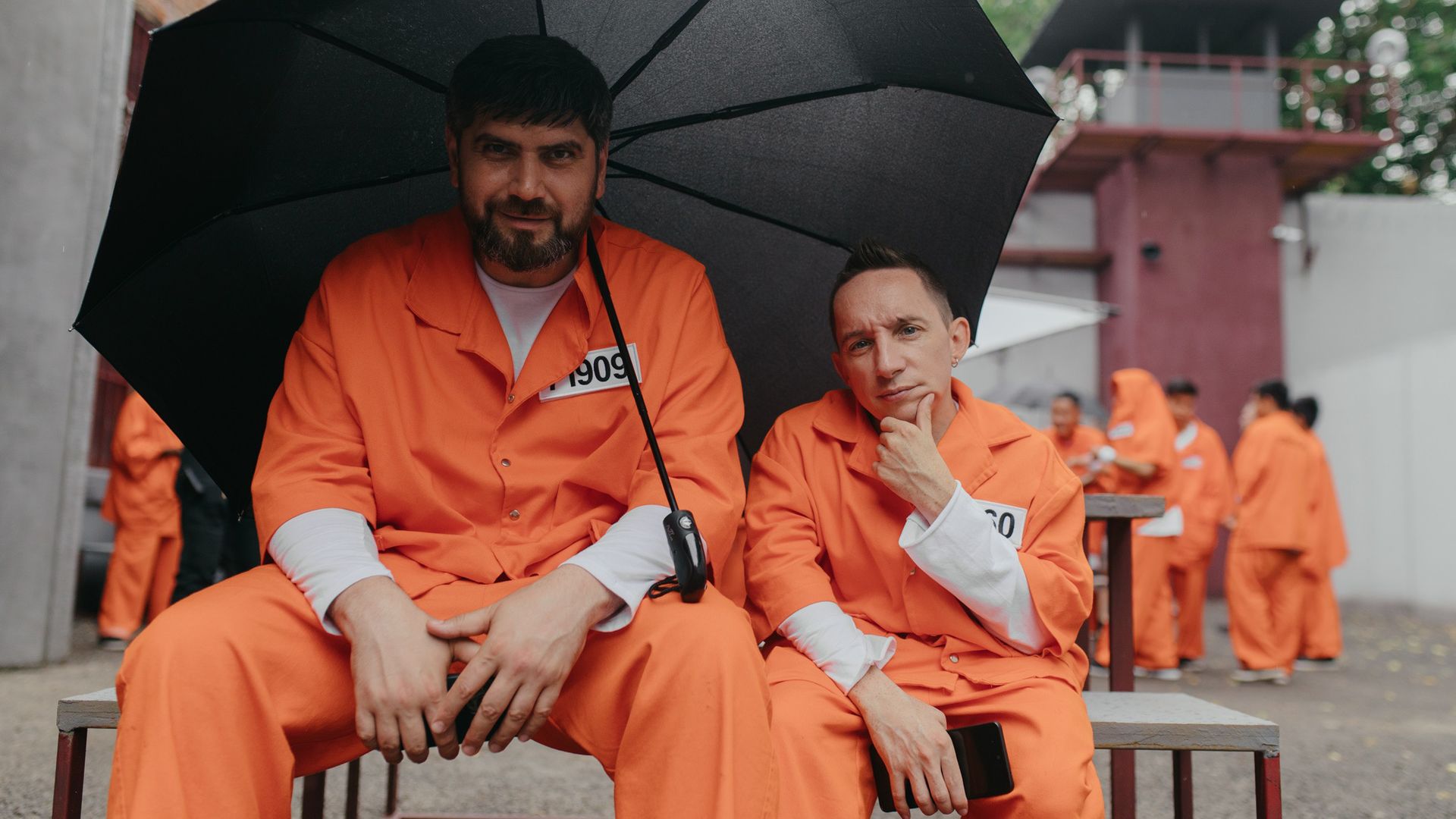 Иван Филиппов на съёмках сериала «Ресторан по понятиям»