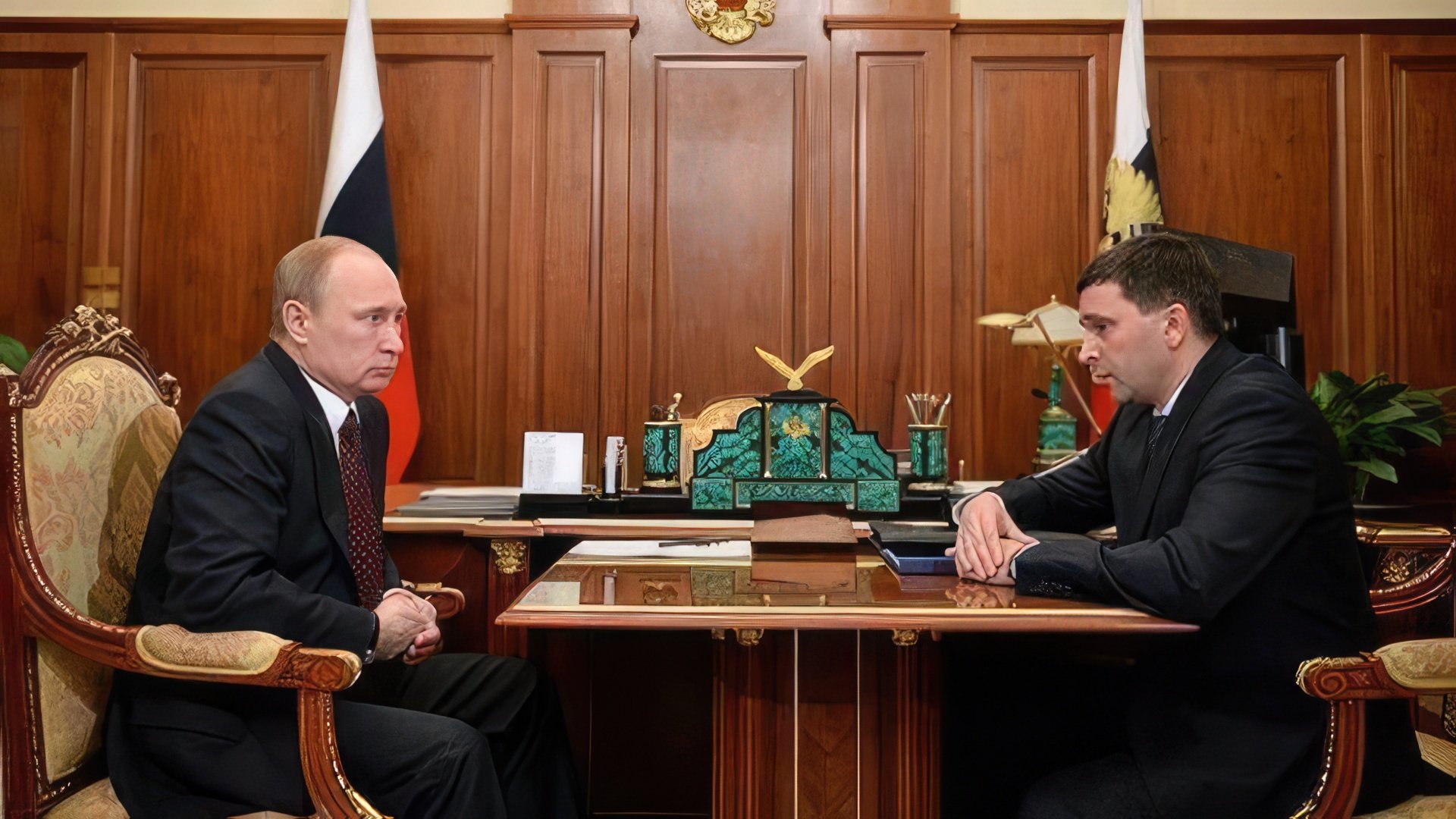 На встрече с Владимиром Путиным