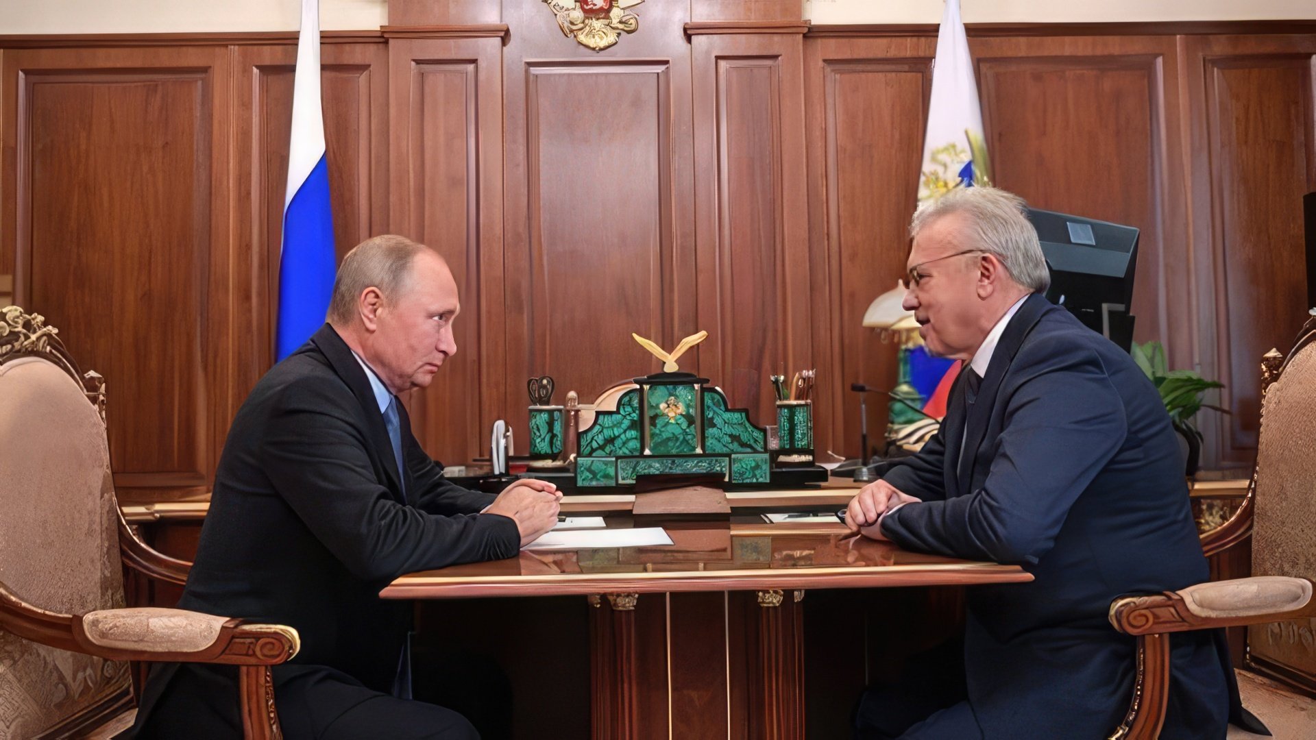 Александр Усс на встрече с Владимиром Путиным