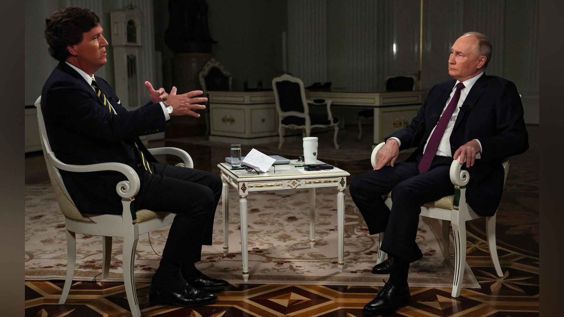 Такер Карлсон и Владимир Путин