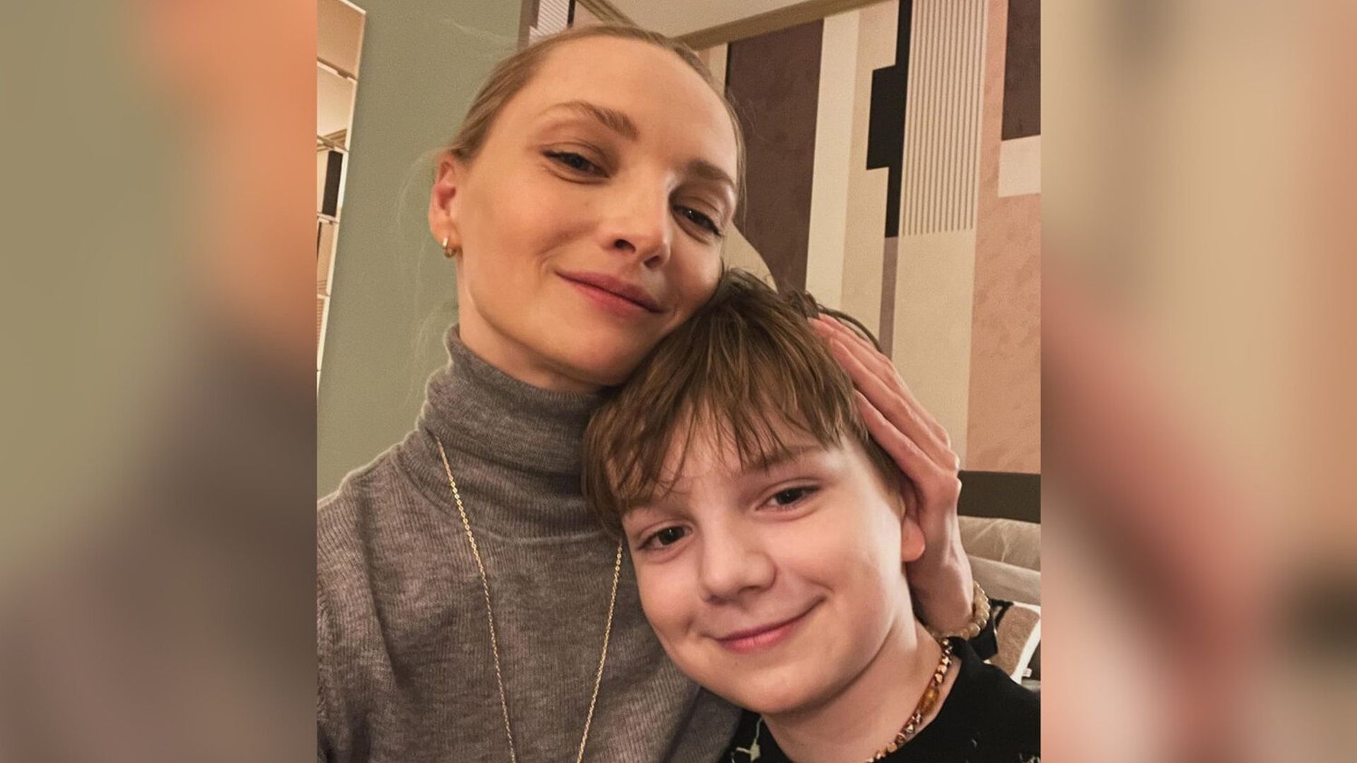 Екатерина Вилкова с сыном Петром