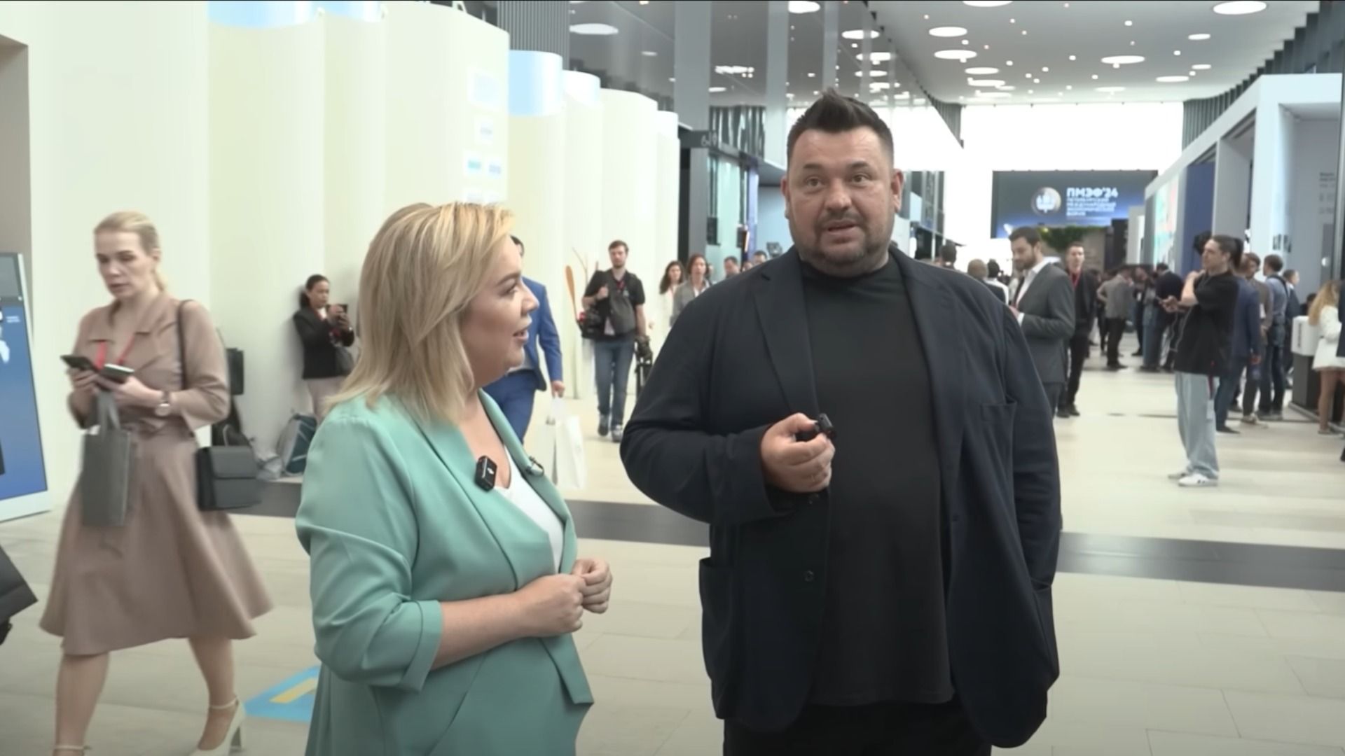 Алена Жигалова и Сергей Жуков на ПМЭФ