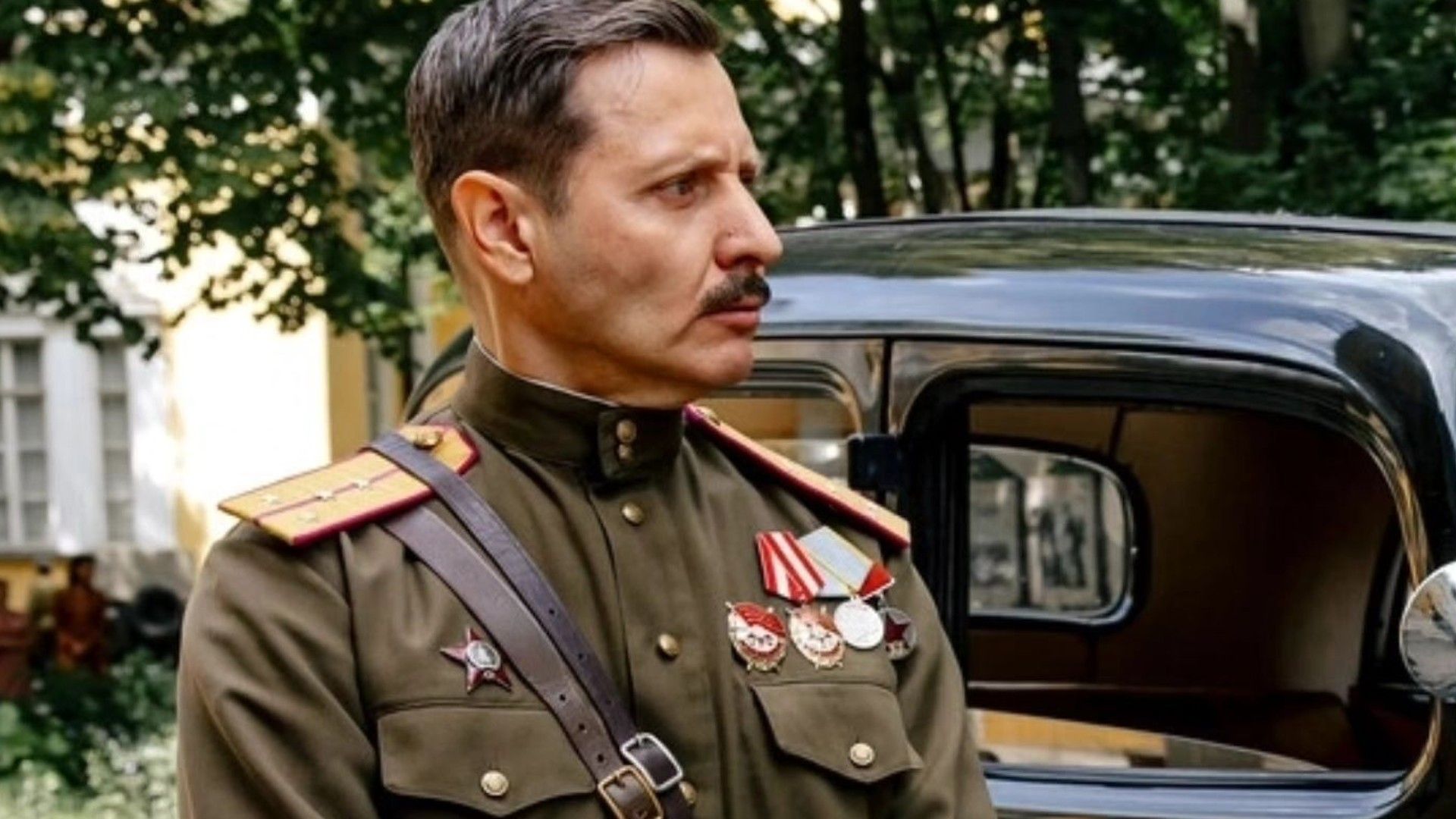Владислав Котлярский на съемках сериала «Смерш. 1944»