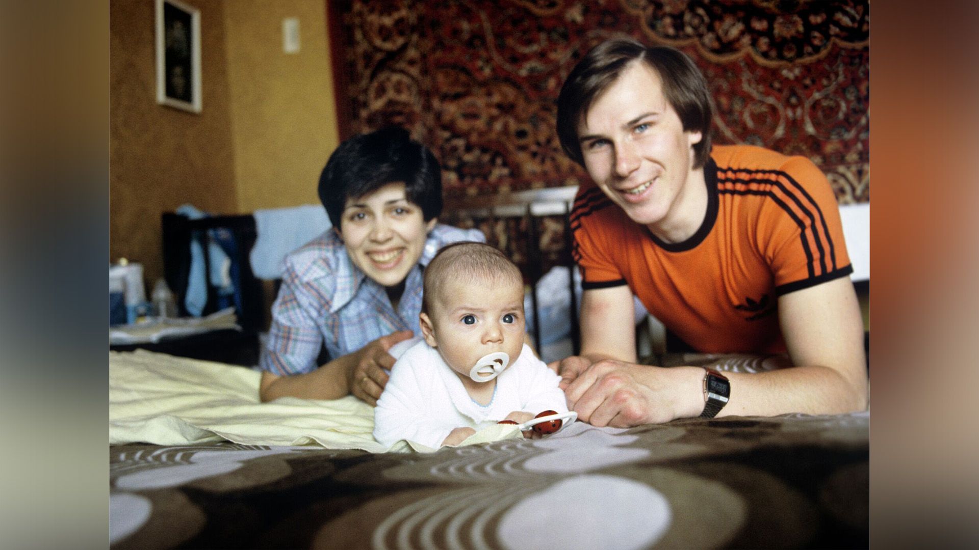 Ирина Роднина и Александр Зайцев с сыном
