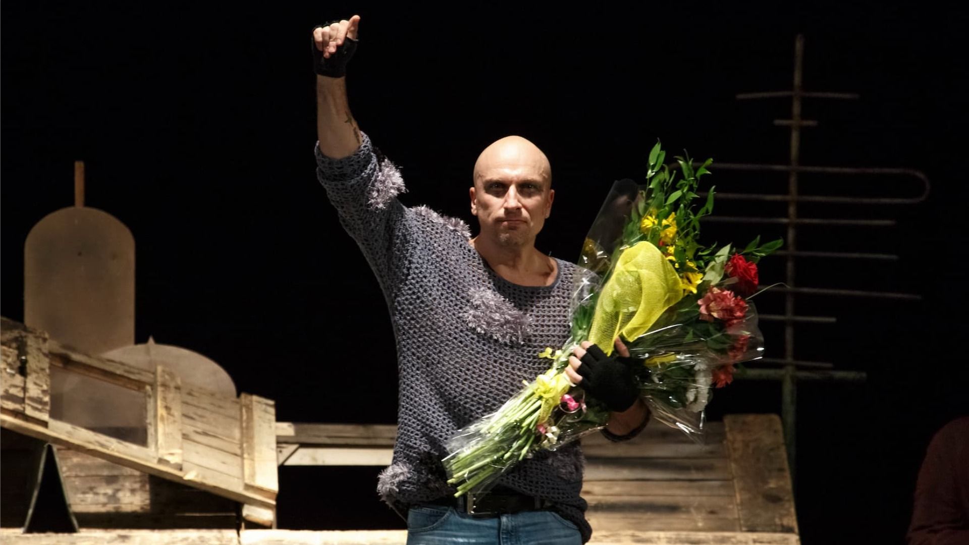 Дмитрий Нагиев в роли Мартына в спектакле «Кыся»