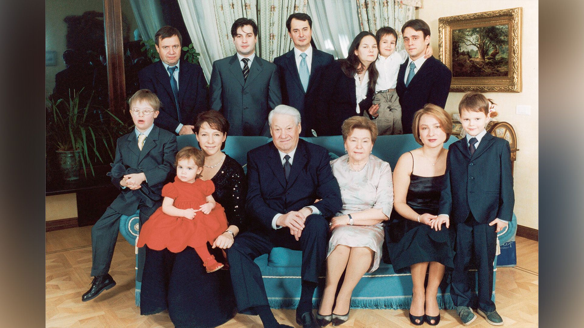 Семья Бориса Ельцина. Глеб – крайний слева