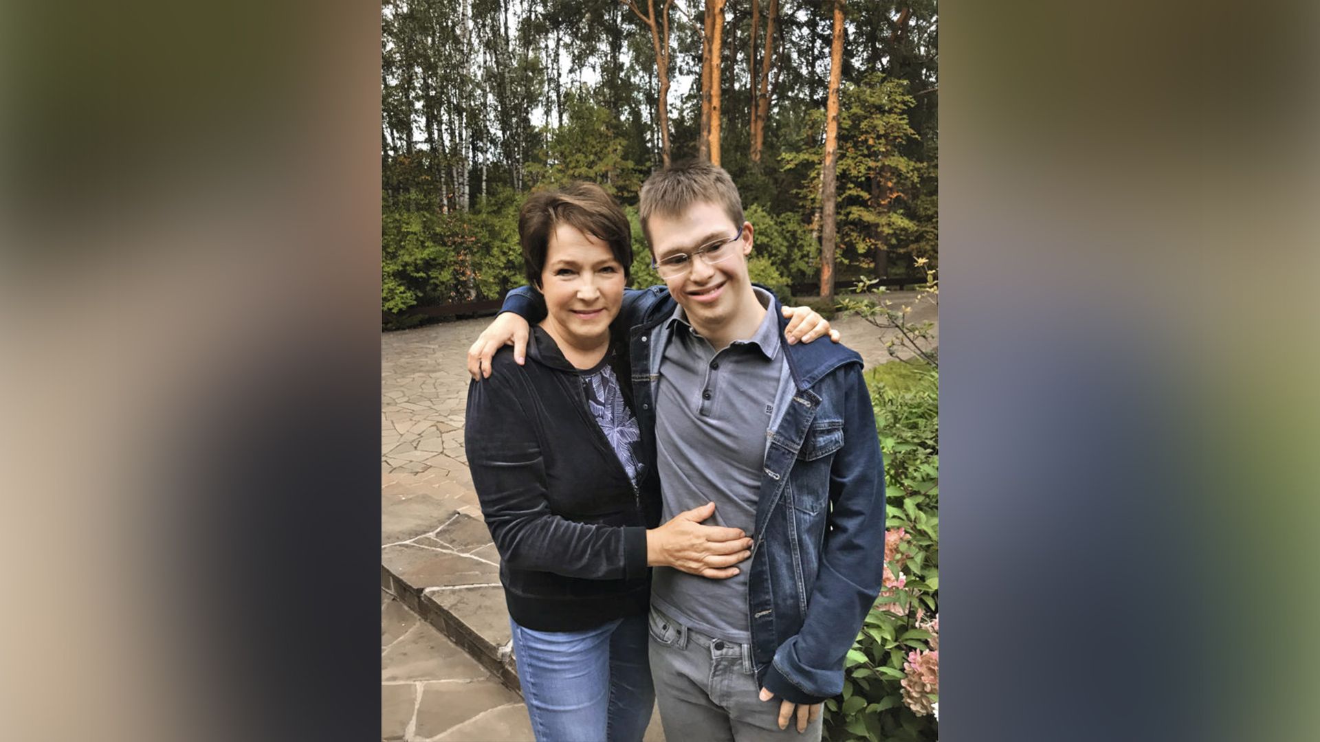 Татьяна Юмашева с сыном Глебом