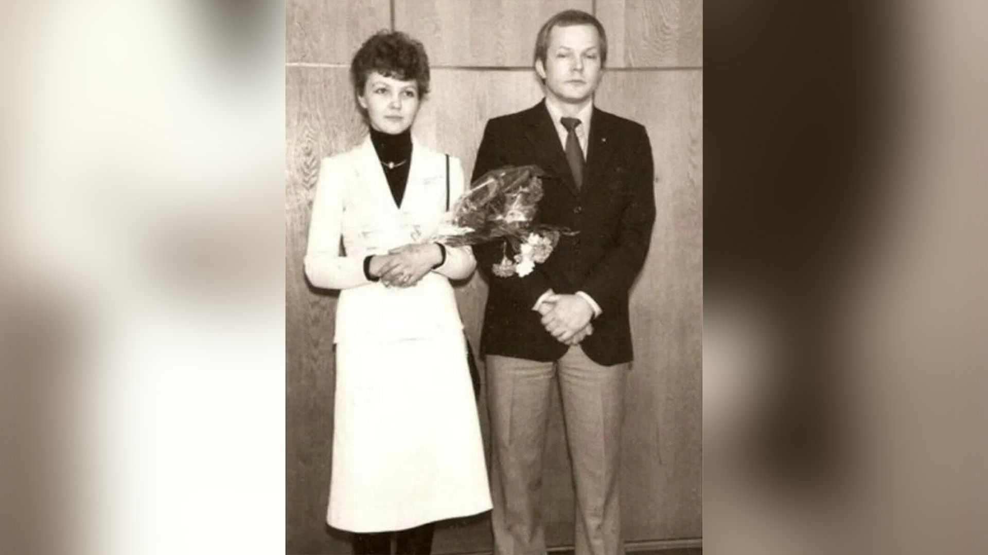 Свадебное фото Марины Дюжевой и Юрия Гейко