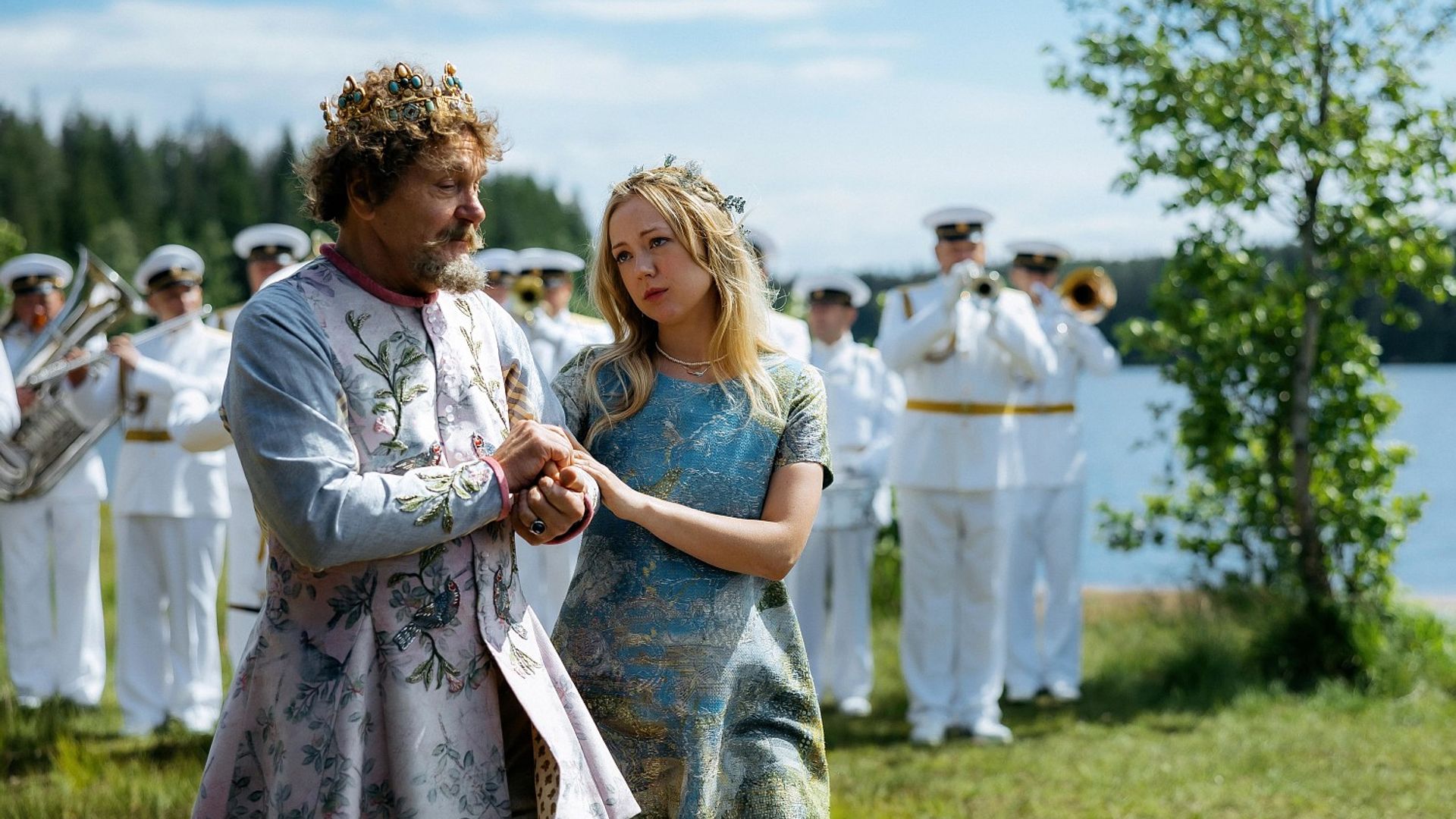 Виктория Агалакова и ее партнер на уличце, кадр со съёмок Горыныча