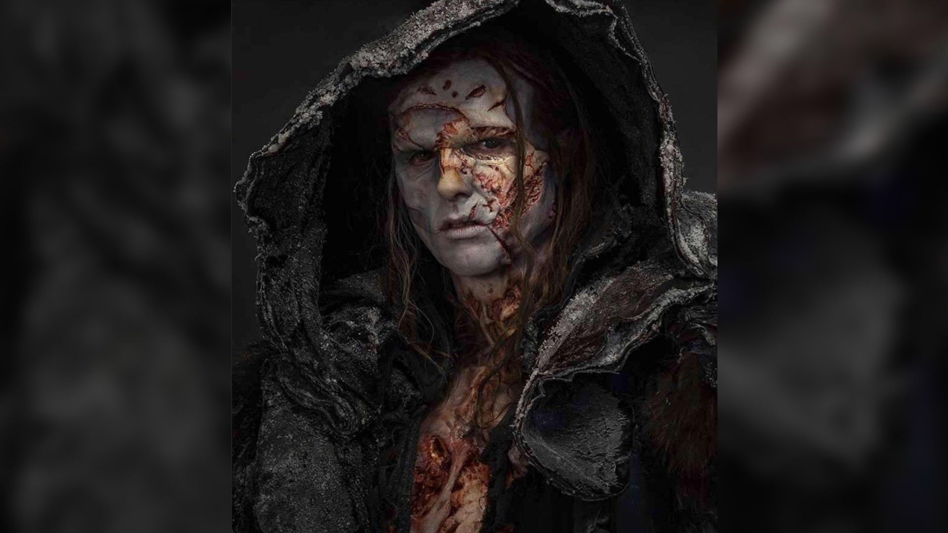 Джейкоб Элорди в гриме чудовища Франкенштейна, портрет