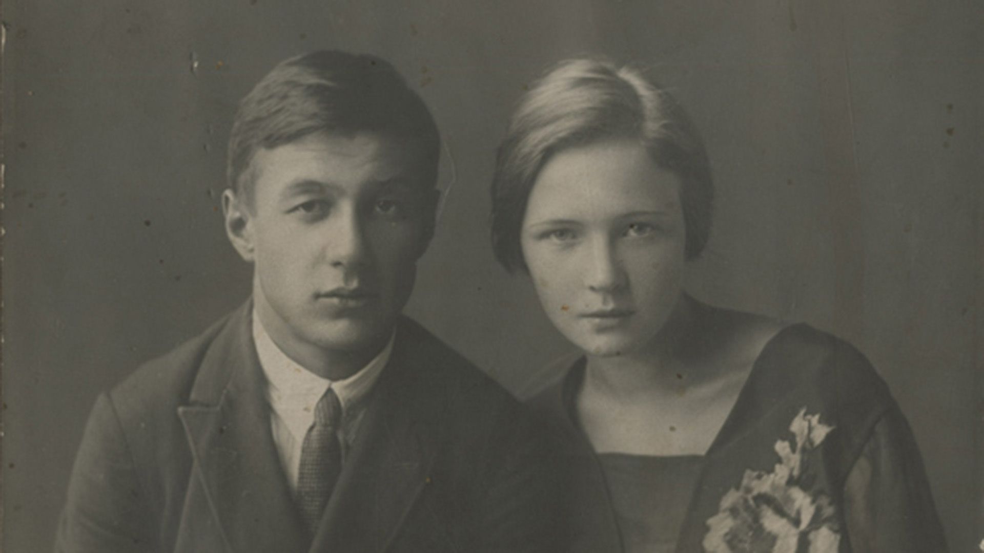 Ольга Берггольц и её первый муж Борис Корнилов