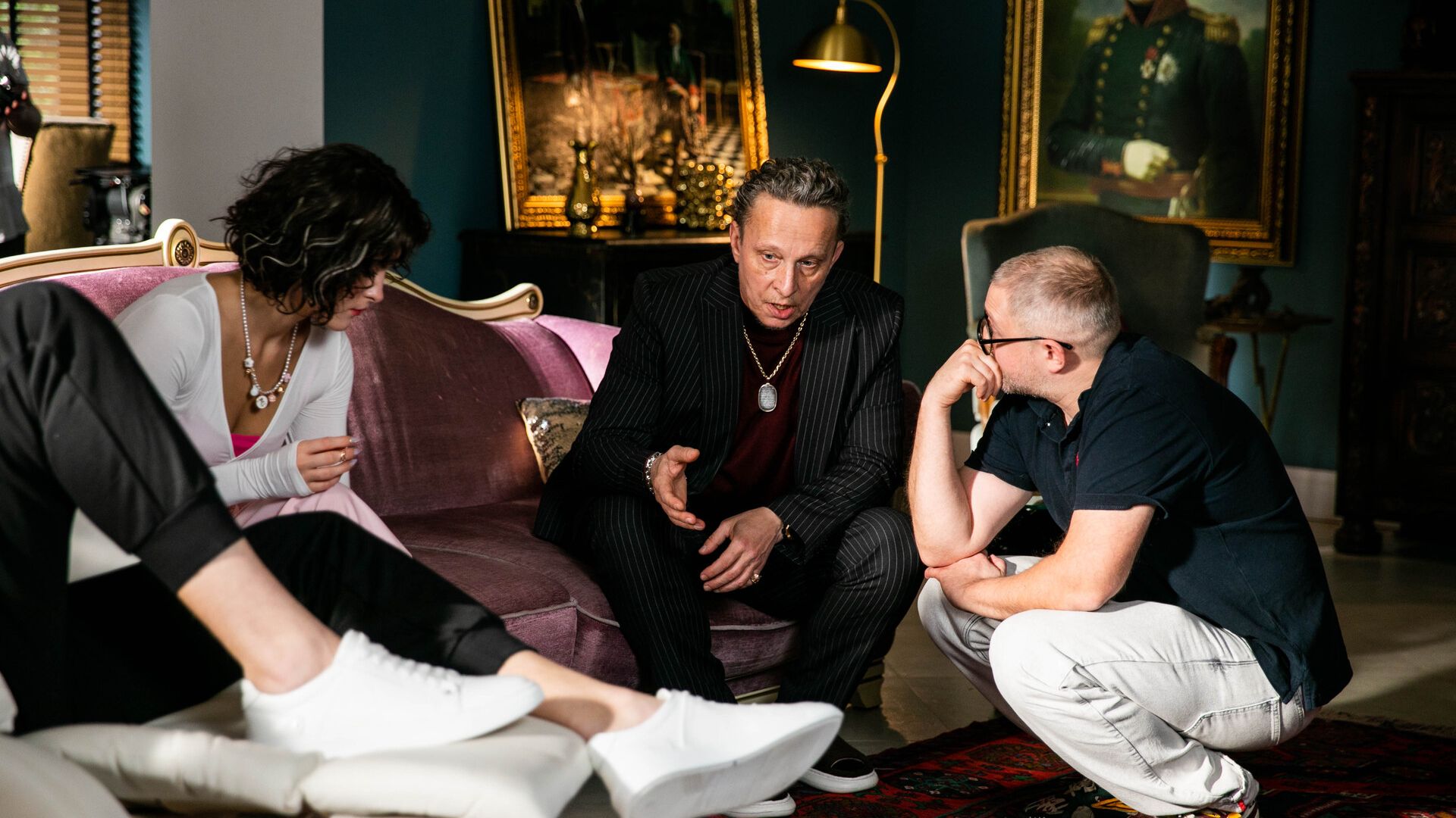 Иван Охлобыстин на съемках "Нефти"