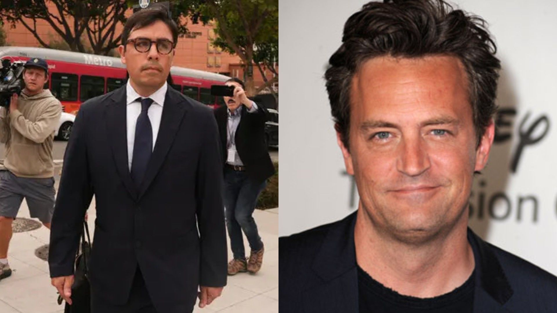 Фото Сальвадора Пласенсии слева и Мэттью Перри справа