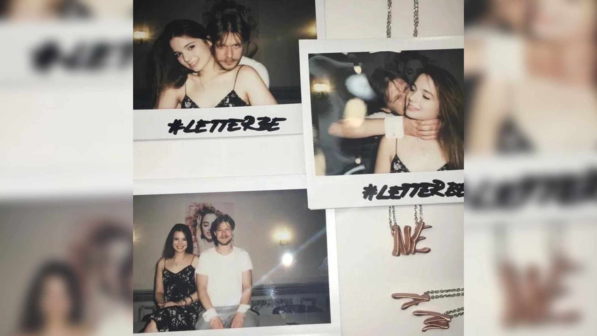 Коллаж из полароидных снимков Никиты Ефремова и Александры Маниович