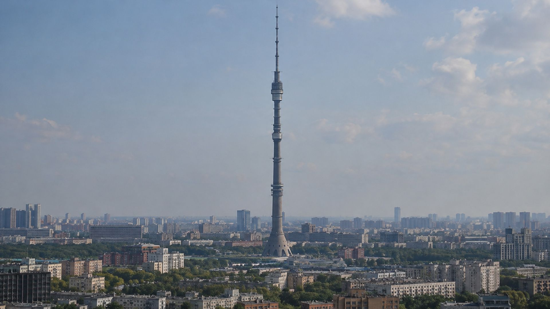 Останкинская телебашня в Москве