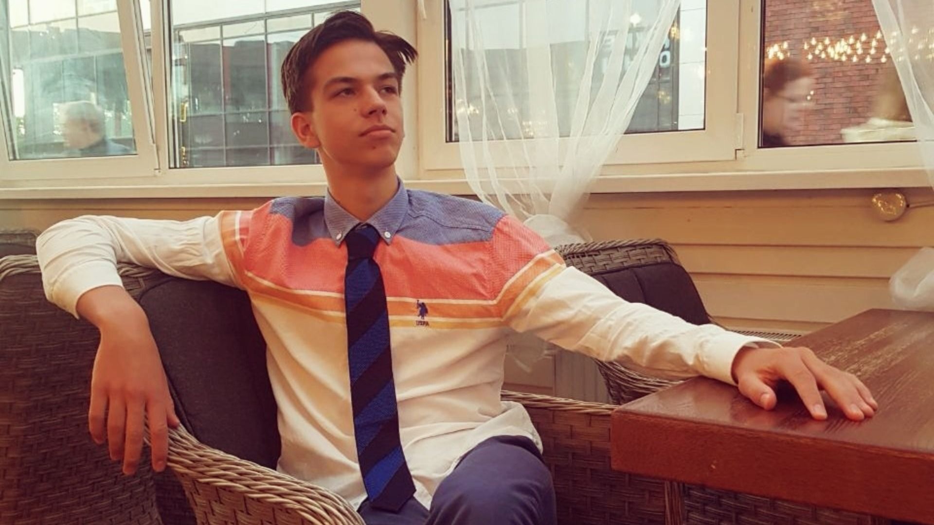 Фигурист Петр Гуменник в юности