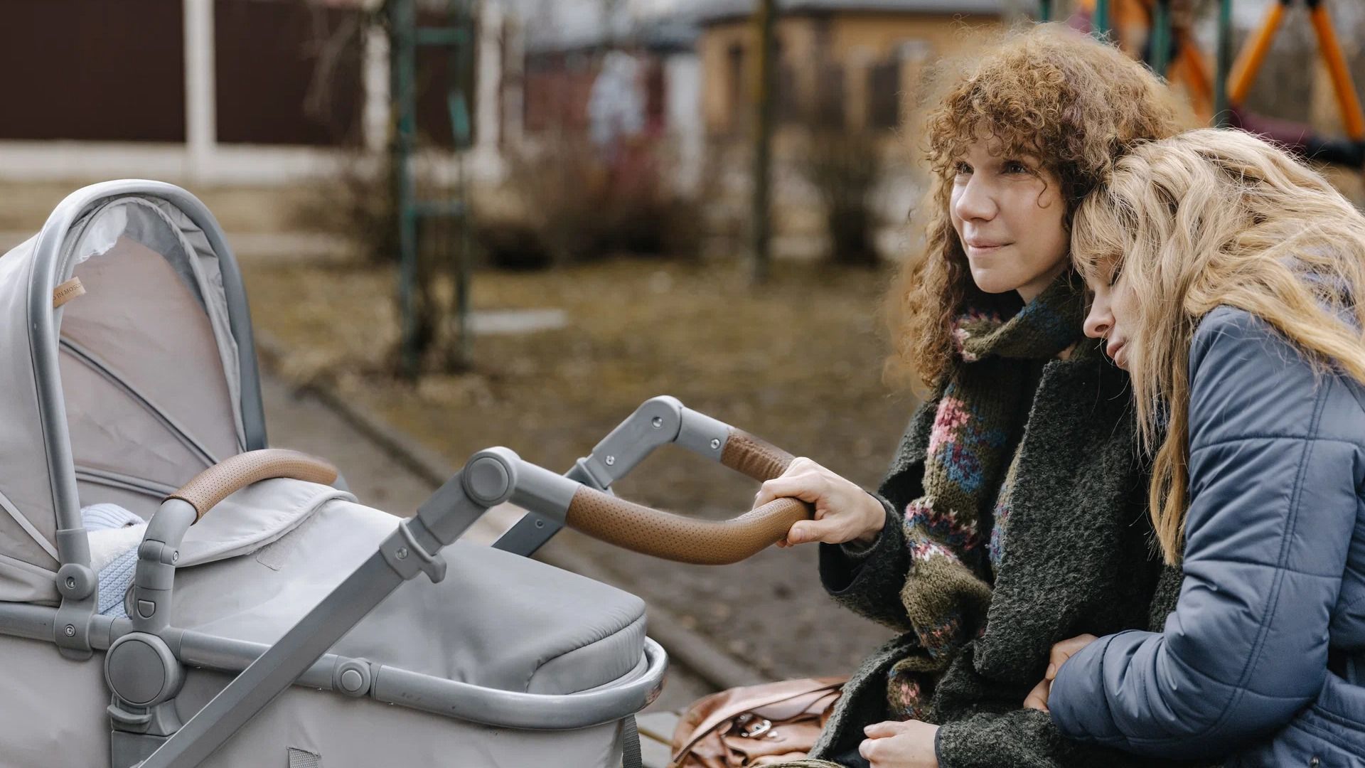 Актриса Ирина Рахманова на съемках сериала "Полюби меня снова"