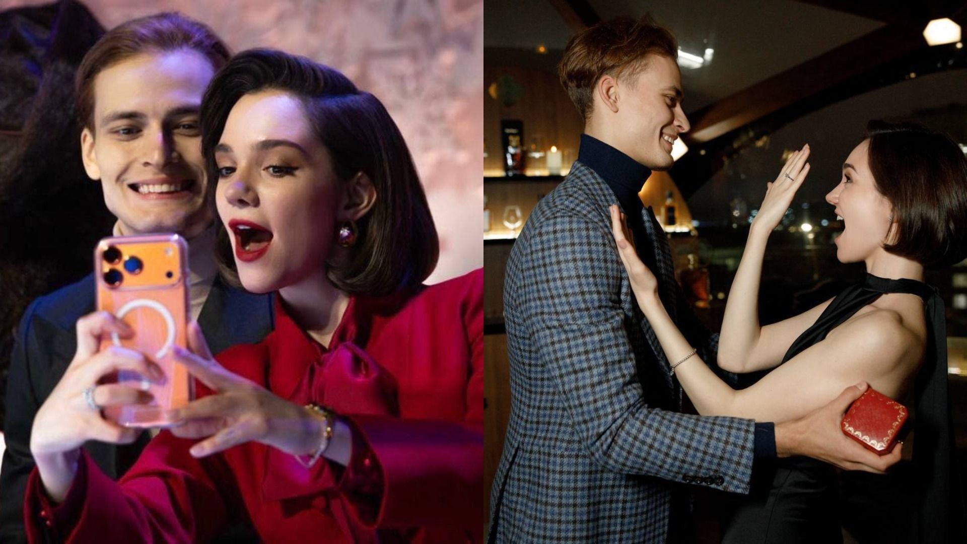 Танцовщик Ильдар Гайнутдинов и фигуристка Евгения Медведева на крыше The Carlton Moscow