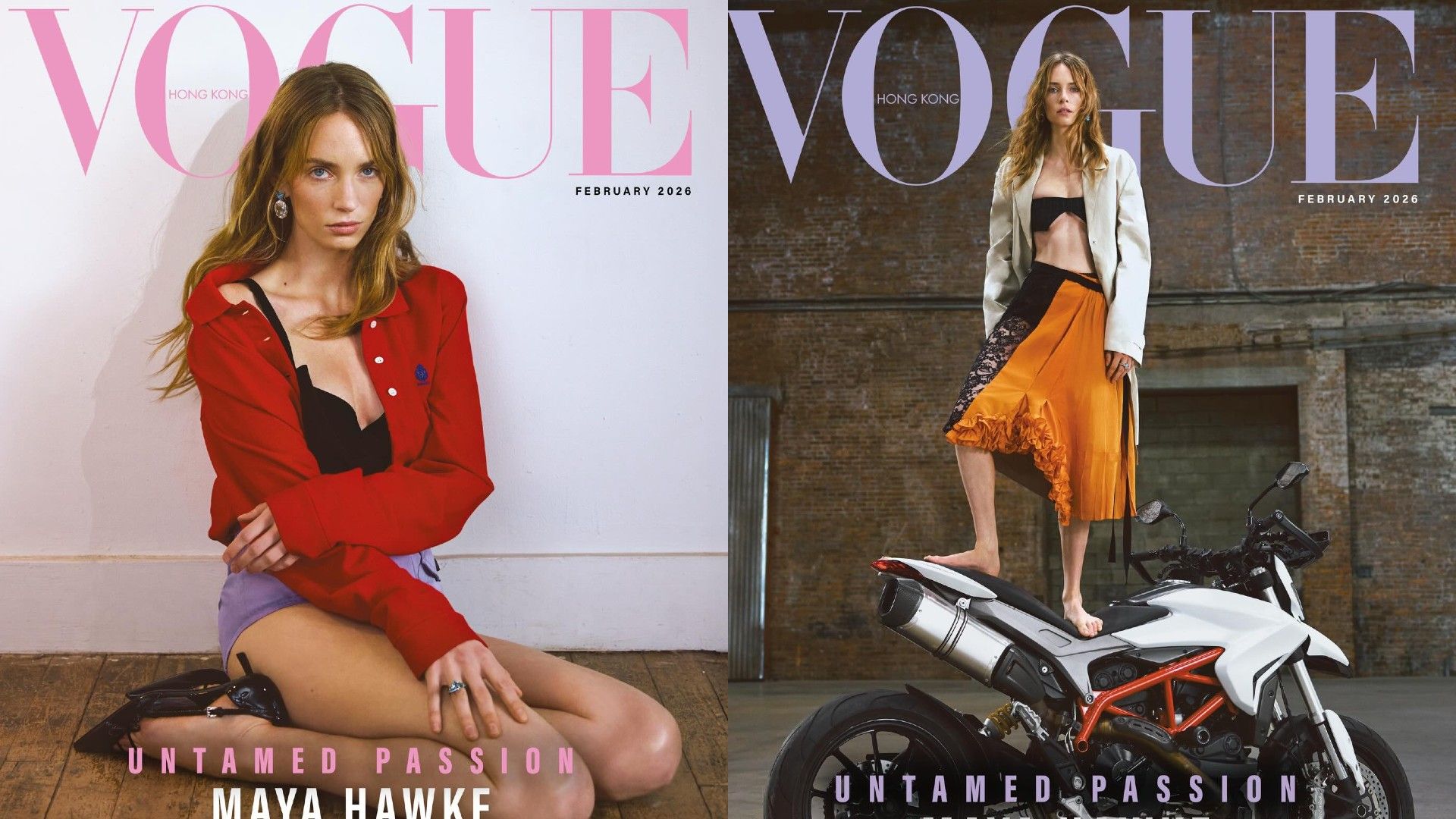 Майя Хоук на обложке Vogue (2026)