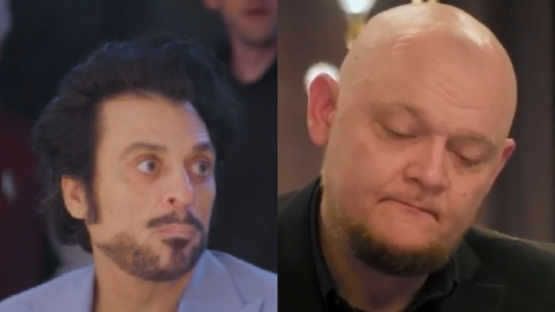 Телеведущий Владимир Тишко и юморист Михаил Стогниенко на голосовании в реалити-шоу "Тайный миллионер"