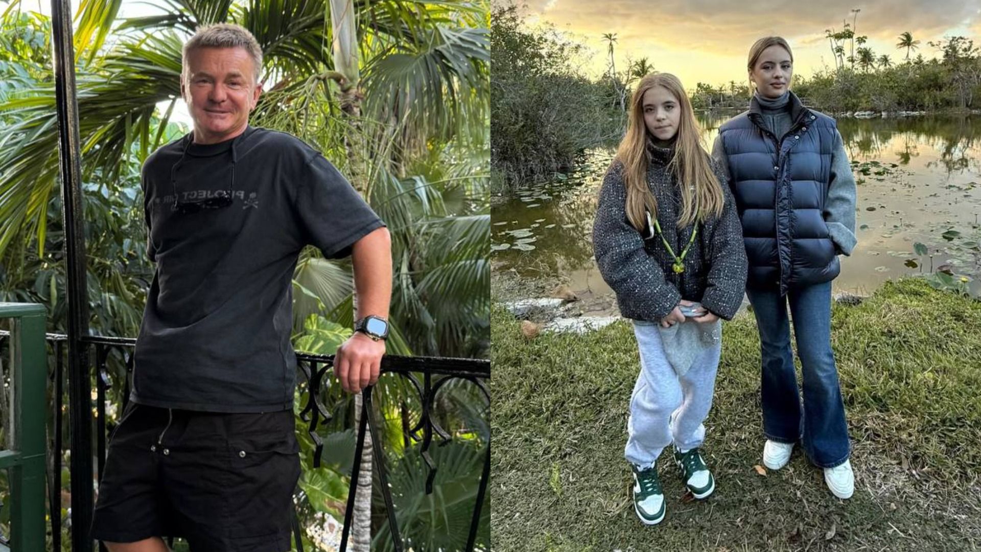 Актер Владимир Сычев на фото в обычной жизни вместе с дочерьми Анной и Марией