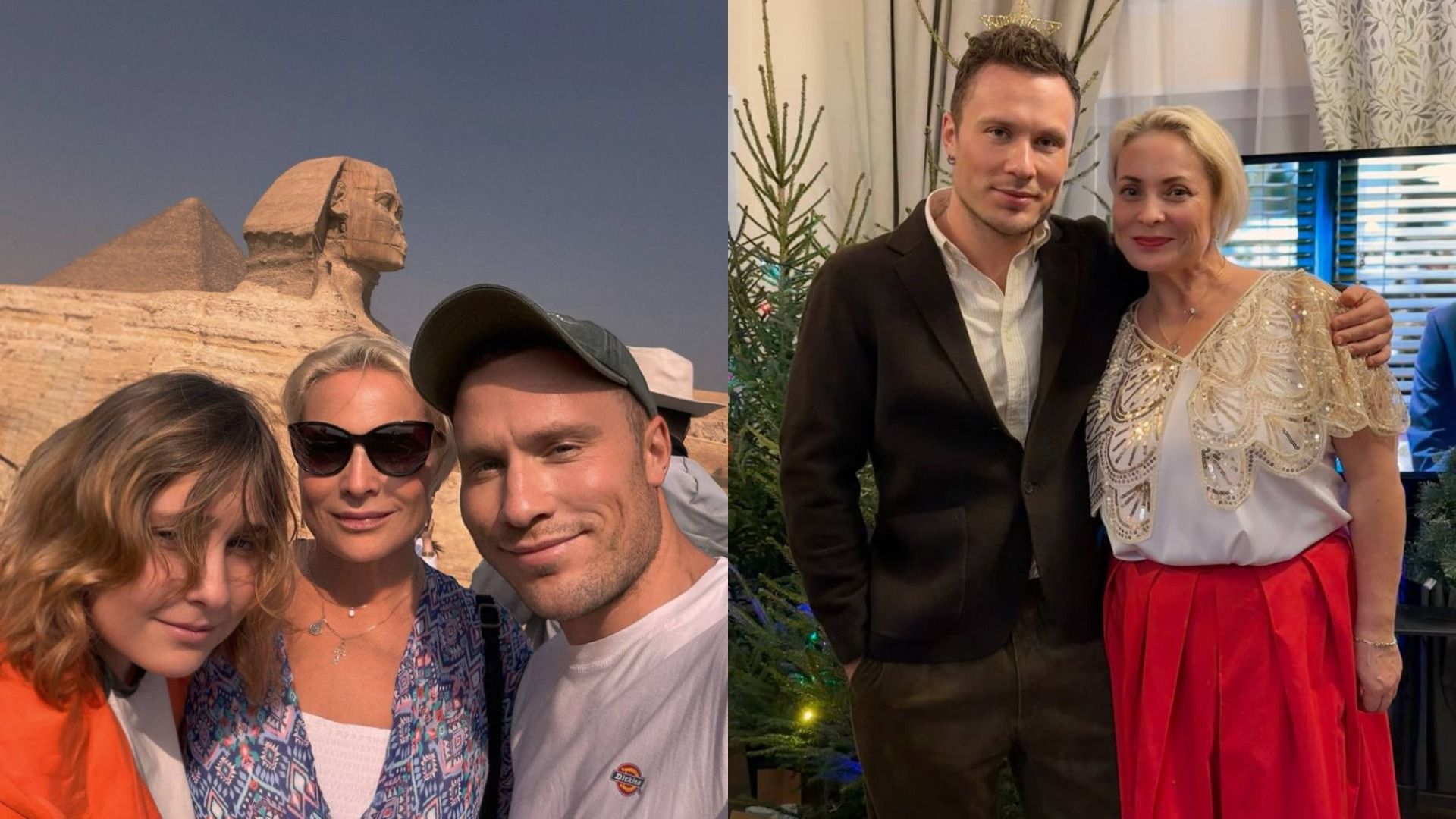 Актриса Светлана Пермякова с отцом своей дочери Вари в Египте и на праздновании Нового года