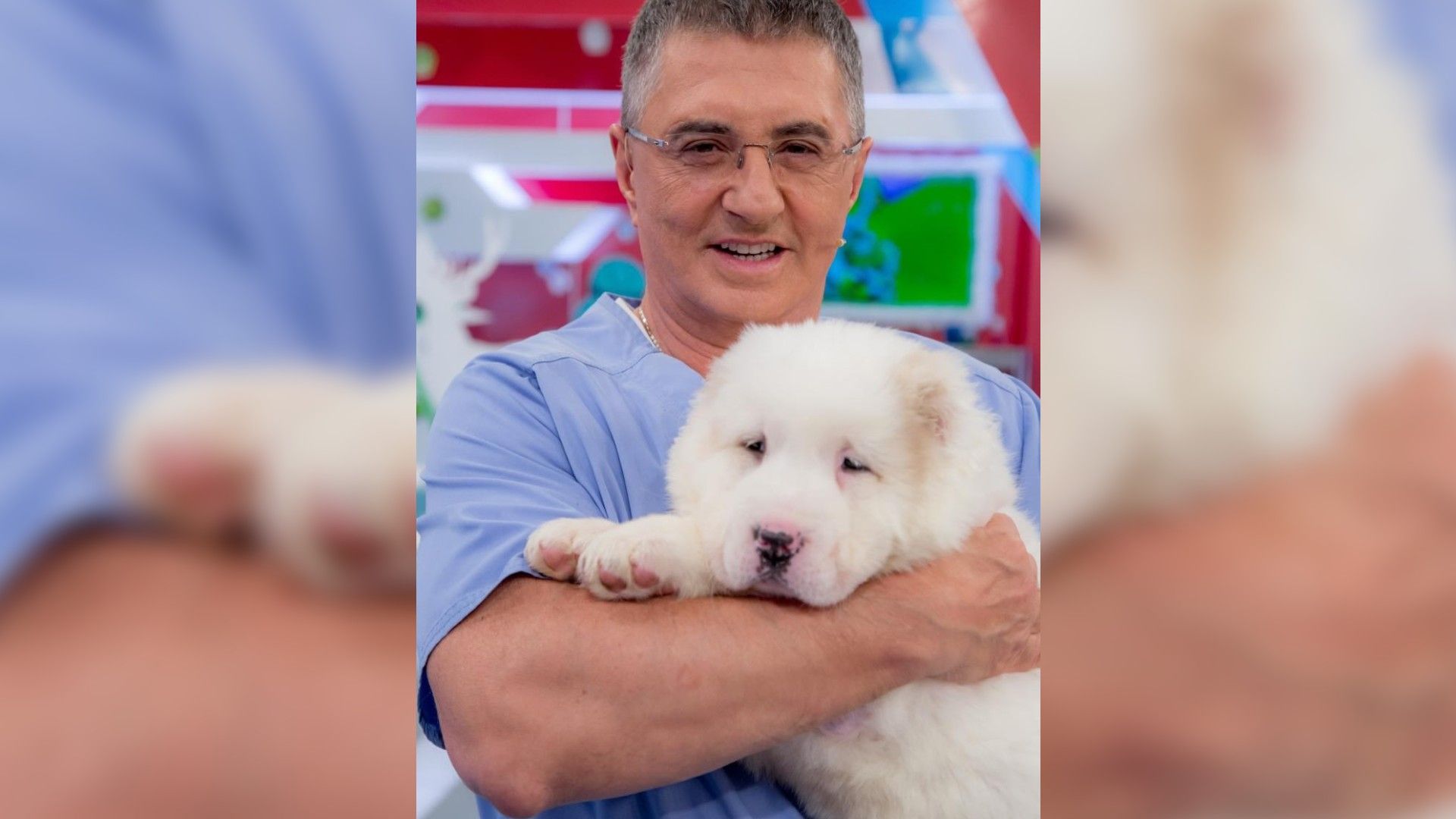 Александр Мясников и его пёс Арамис