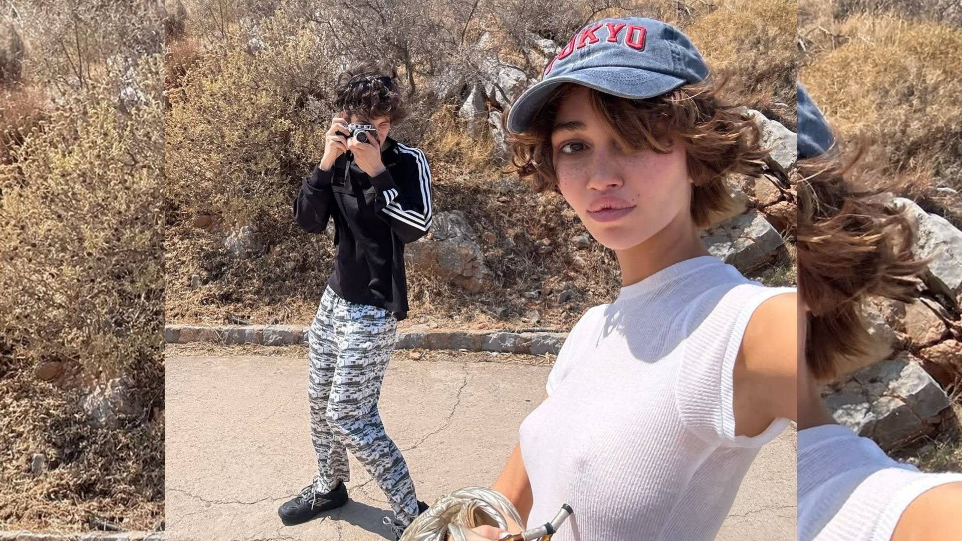 Актер Марк Эйдельштейн на совместном фото с художницей Надей Ли Коэн