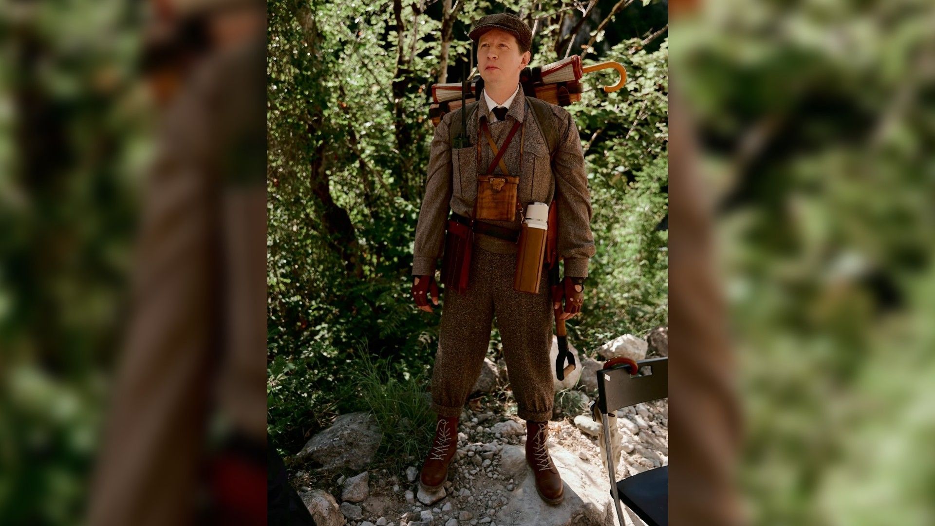 Дмитрий Лысенков на съёмках фильма "Чебурашка-2"