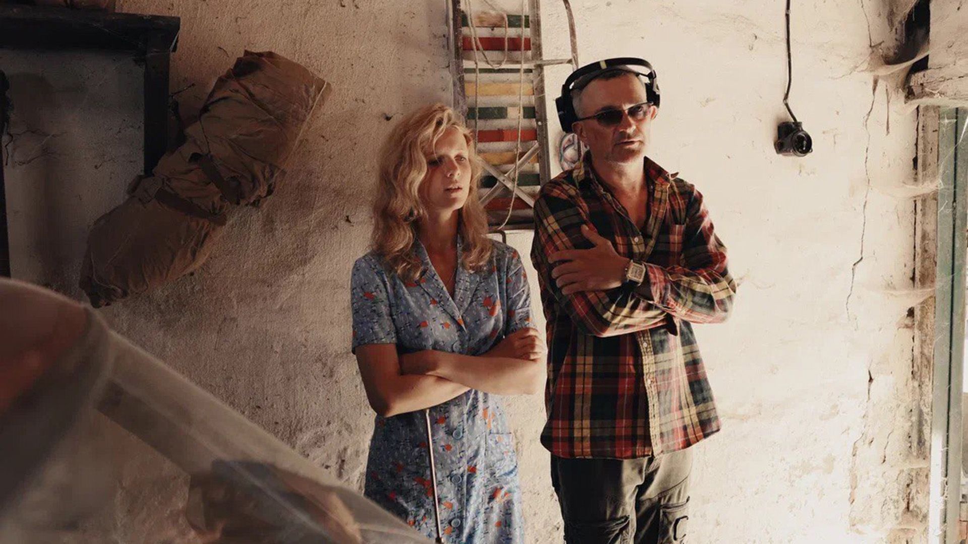 Анна Панкратова и Егор Бероев на съёмках фильма «Кукла»