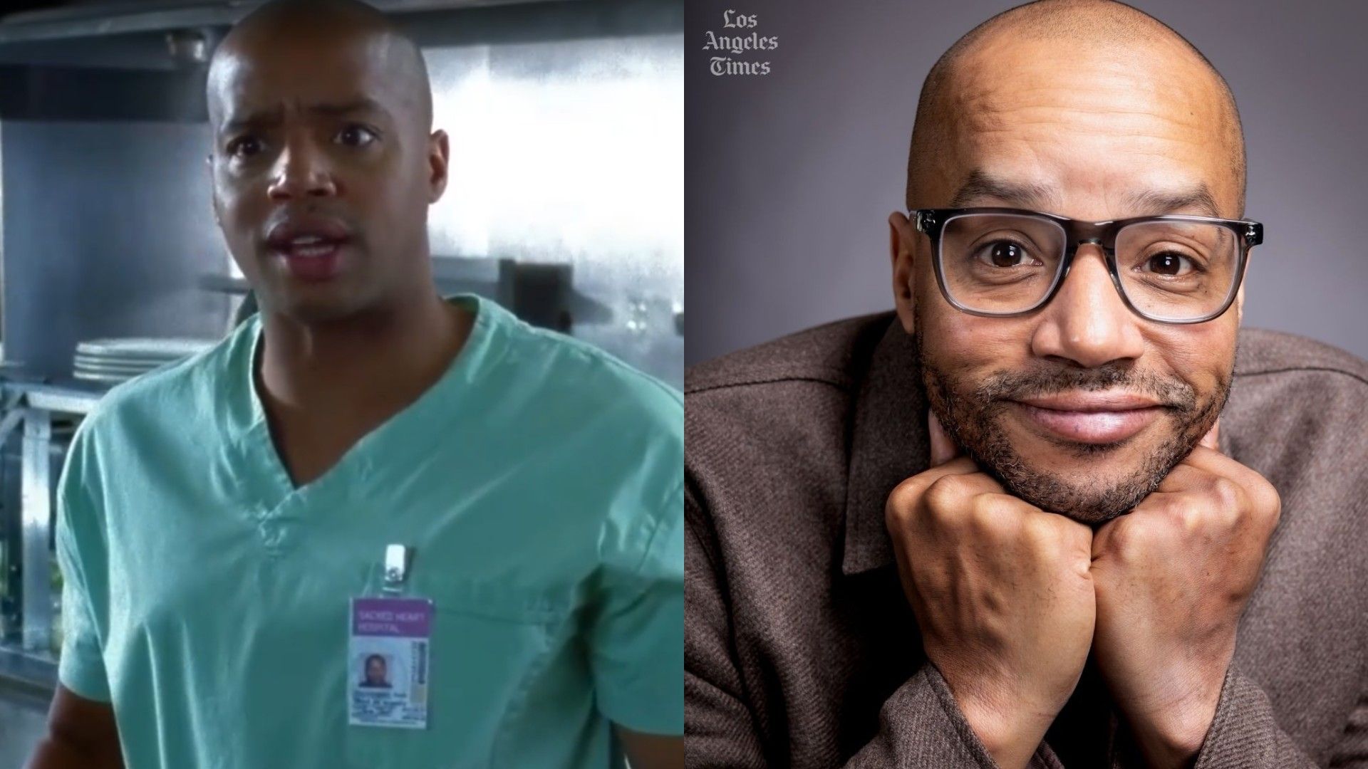 Дональд Фэйсон в 9 сезоне "Клиники" и сейчас