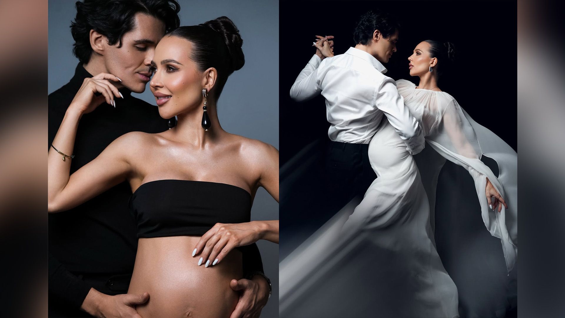 Луис Сквиччиарини и беременная Валерия Чекалина