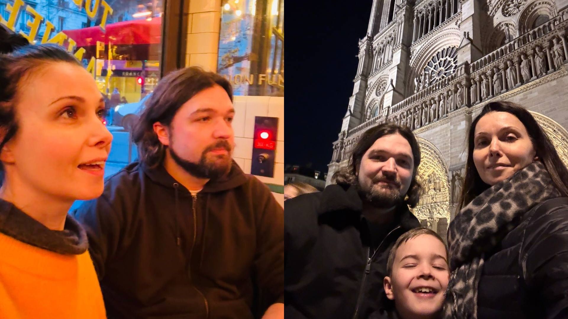 Александра Урсуляк с мужем Андреем Розендентом и сыном Владимиром