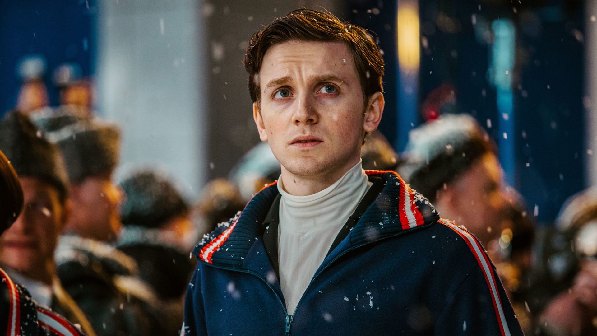 Фёдор Федотов на съёмках фильма "Роднина" в роли Михаила Буланова