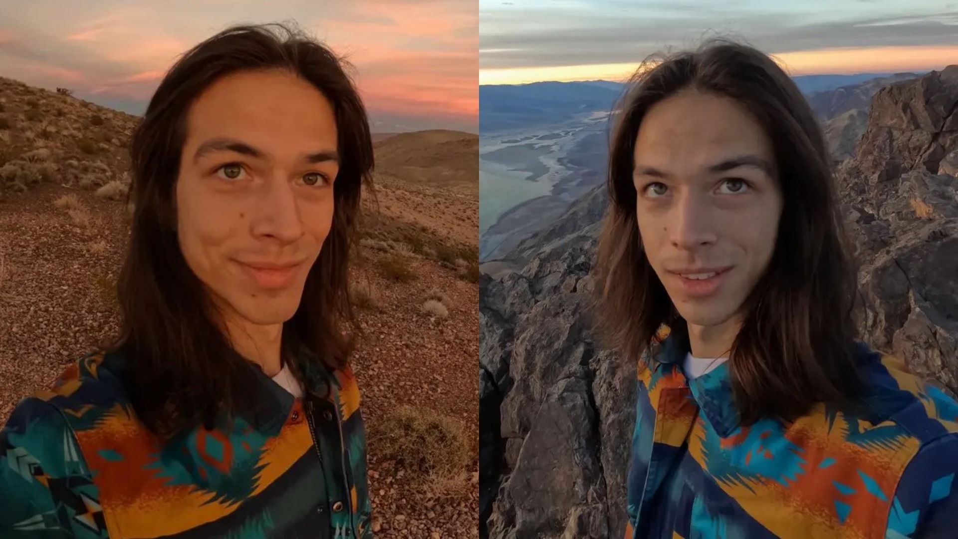 Фигурист Петр Гуменник на горе