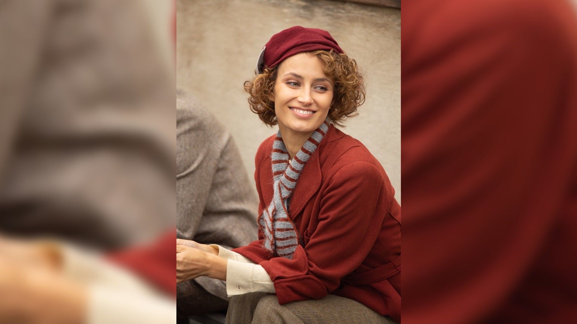 Алёна Коломина на съёмках фильма "Одиннадцать молчаливых мужчин"