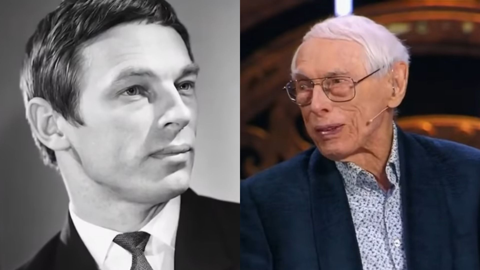 Композитор Александр Зацепин в молодости и в возрасте 100 лет